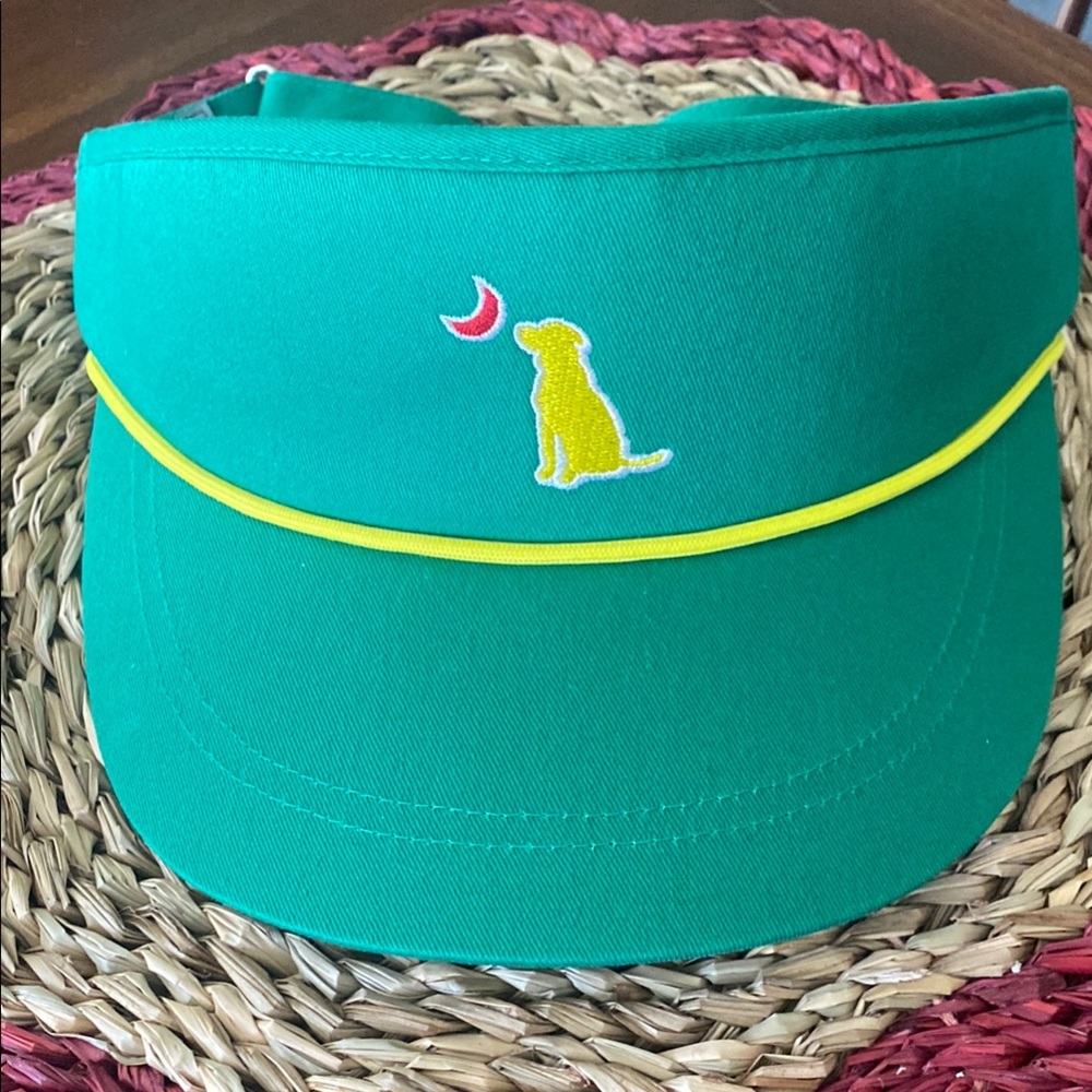 Local Boy Yellow Dog Embroidery visor NWT